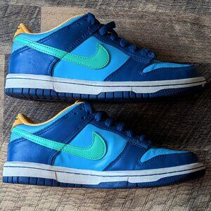 Nike Dunk Low GS All-Star 2023 Leather Sneakers Blue Green Shoes